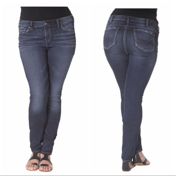 Silver Jeans Denim - Plus Silver Aiko Skinny Joga Jeans